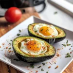 Keto Air Fryer Avocado Baked Egg