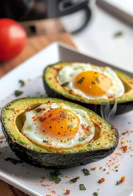 Keto Air Fryer Avocado Baked Egg