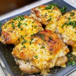 Keto Baked Cheesy Ranch Chicken Thighs