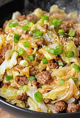 Keto Butter Fried Cabbage With Sausage
