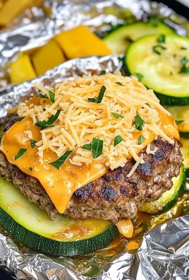 Keto Cheeseburger Air Fryer Foil Packets
