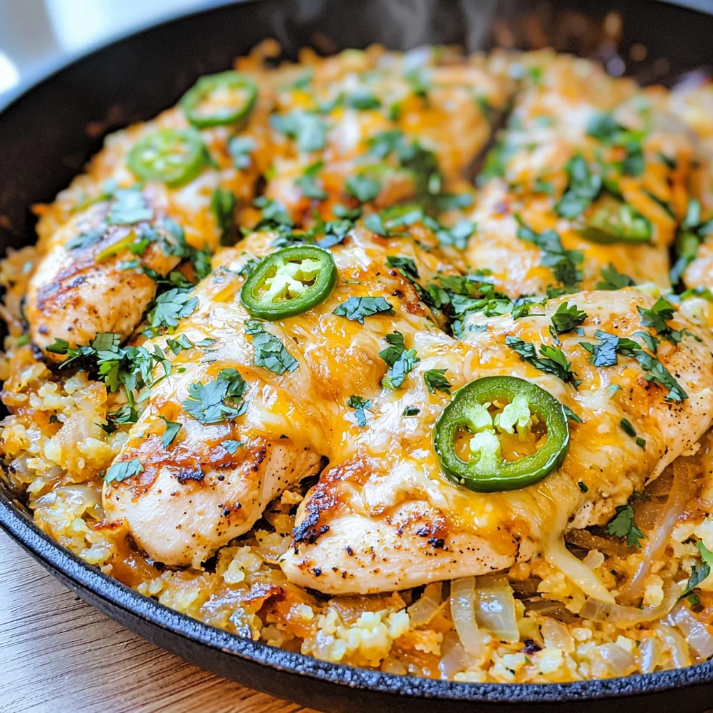 Keto Cheesy Jalapeno Chicken Skillet