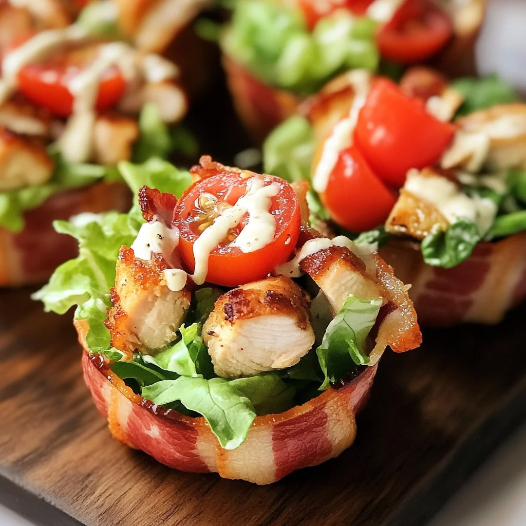 Keto Chicken Bacon Ranch Cups