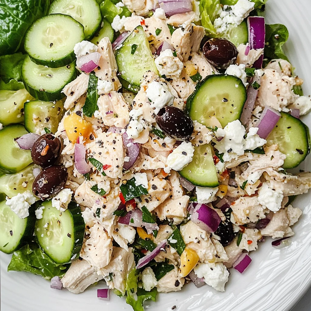 Keto Mediterranean Chicken Salad