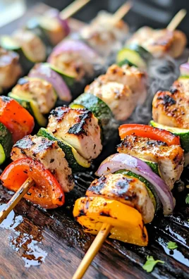 Keto grilled chicken skewers