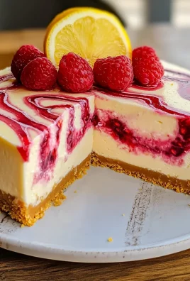 LEMON RASPBERRY SWIRL CHEESECAKE