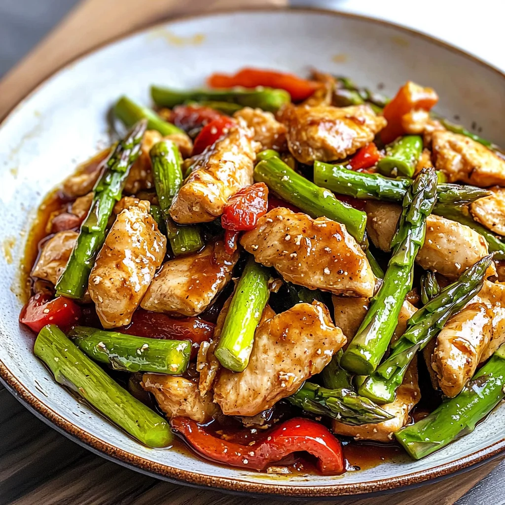 LOW CARB CHICKEN ASPARAGUS STIR FRY