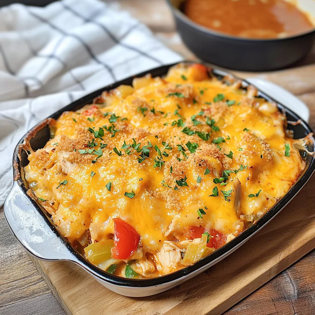 Low-Carb BBQ Chicken Casserole