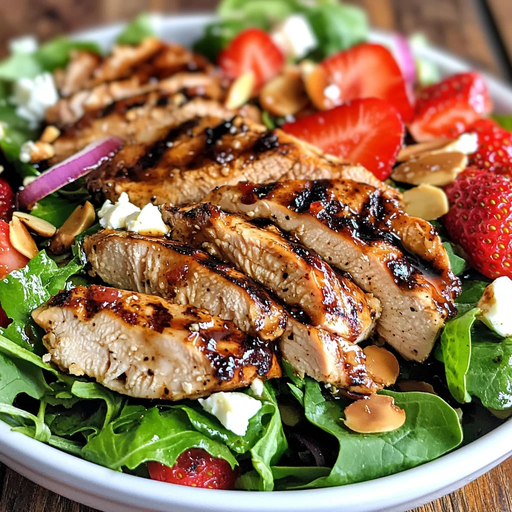 Low-Carb Balsamic Strawberry Chicken Salad