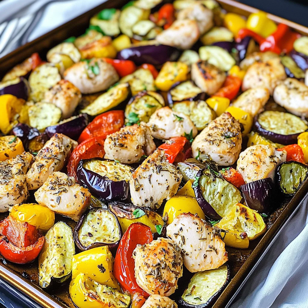Low-Carb Sheet Pan Chicken Ratatouille