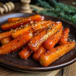 Maple Mustard Roasted Carrots