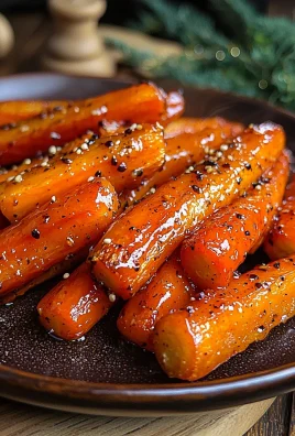 Maple Mustard Roasted Carrots