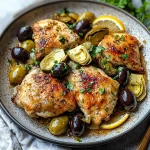 Mediterranean Lemon Chicken with Artichokes & Olives