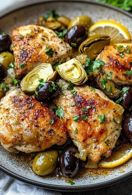 Mediterranean Lemon Chicken with Artichokes & Olives