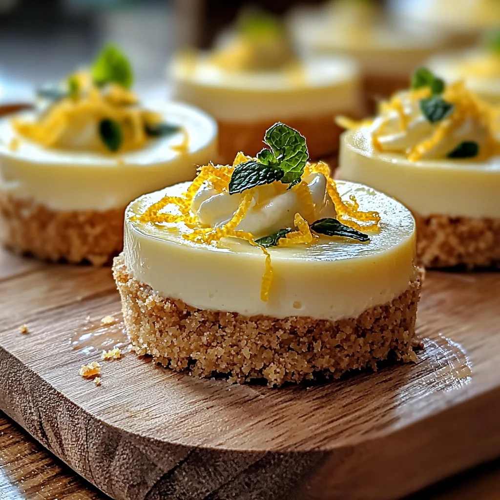 Mini Lemon Cheesecakes