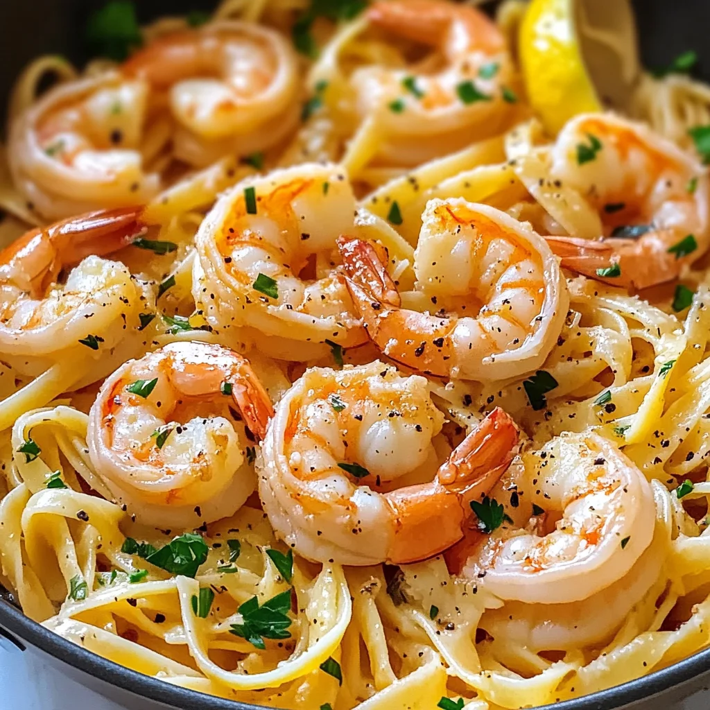 One-Pan Lemon Garlic Shrimp Pasta