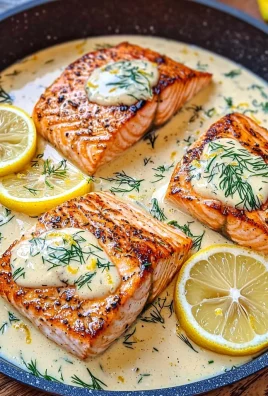 Pan-Seared Salmon in a Creamy Lemon Sauce