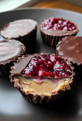 Peanut Butter Chocolate Chia Jam Cups