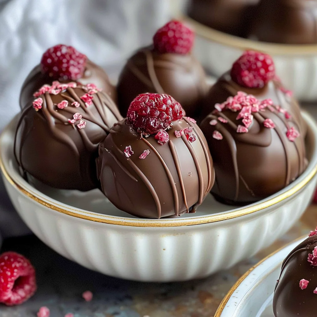 Raspberry Chocolate Truffles