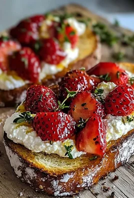 Roasted Strawberry Whipped Ricotta Toast