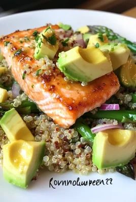 Salmon Quinoa Salad with Honey Lemon Vinaigrette
