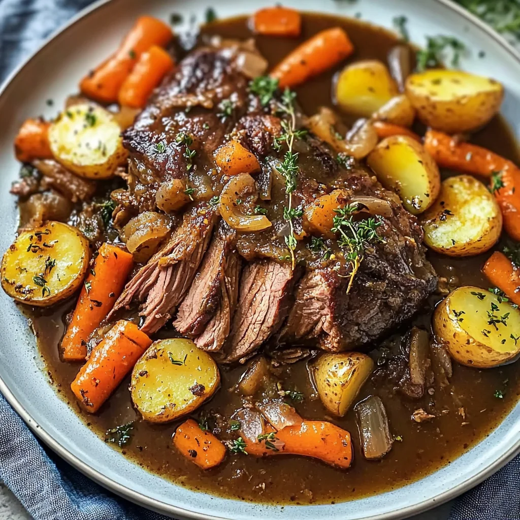 Slow Cooker Pot Roast with Vegetables