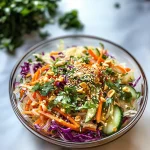 Spring Roll Salad with Spicy Ginger Dressing