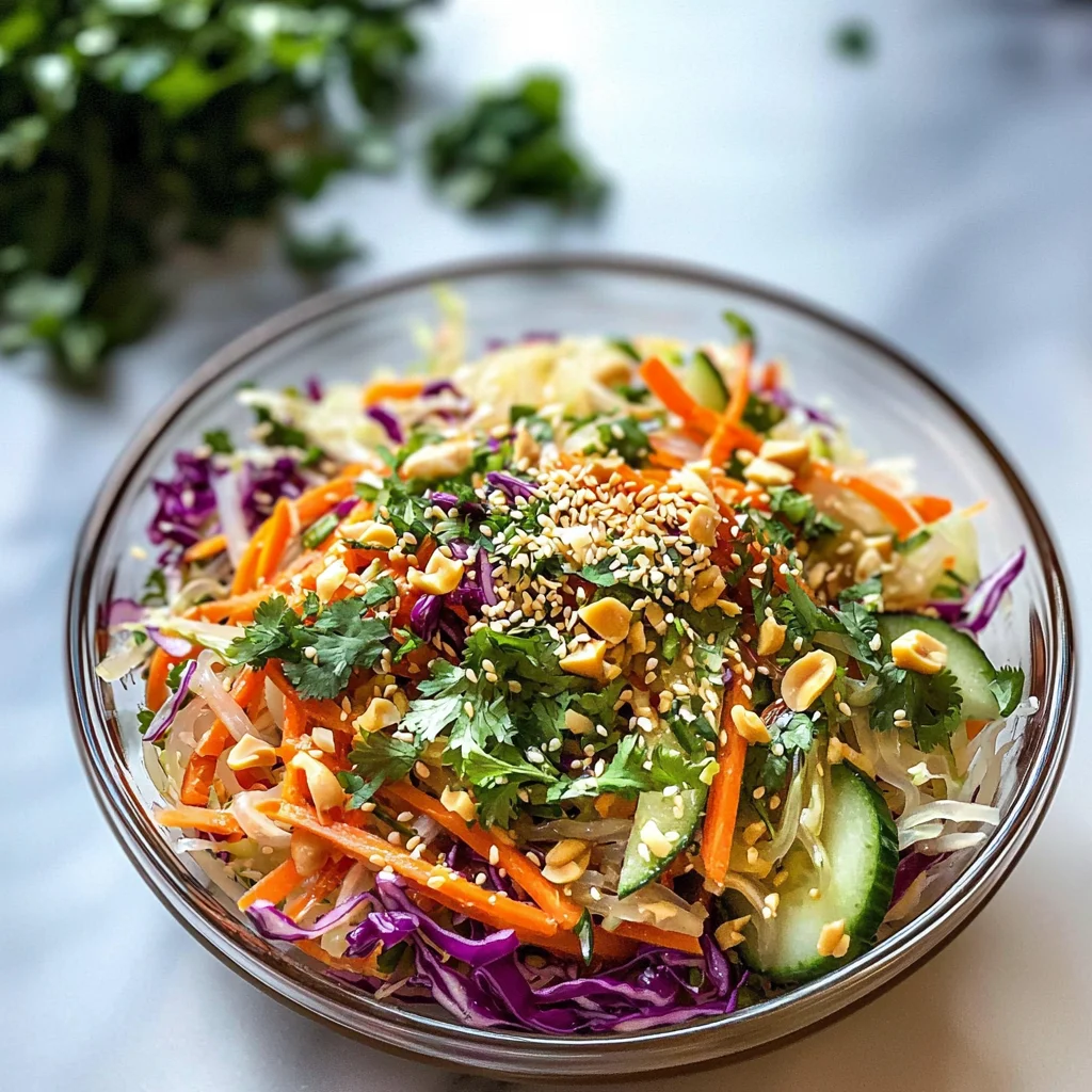 Spring Roll Salad with Spicy Ginger Dressing