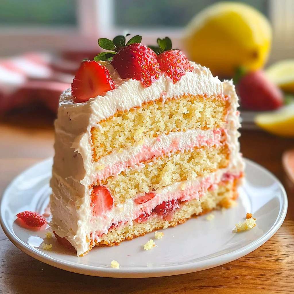 Strawberry Lemonade Cake