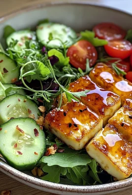 Summer Bowl with Hot Honey Halloumi
