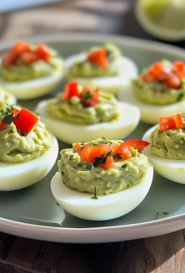 keto guacamole deviled eggs