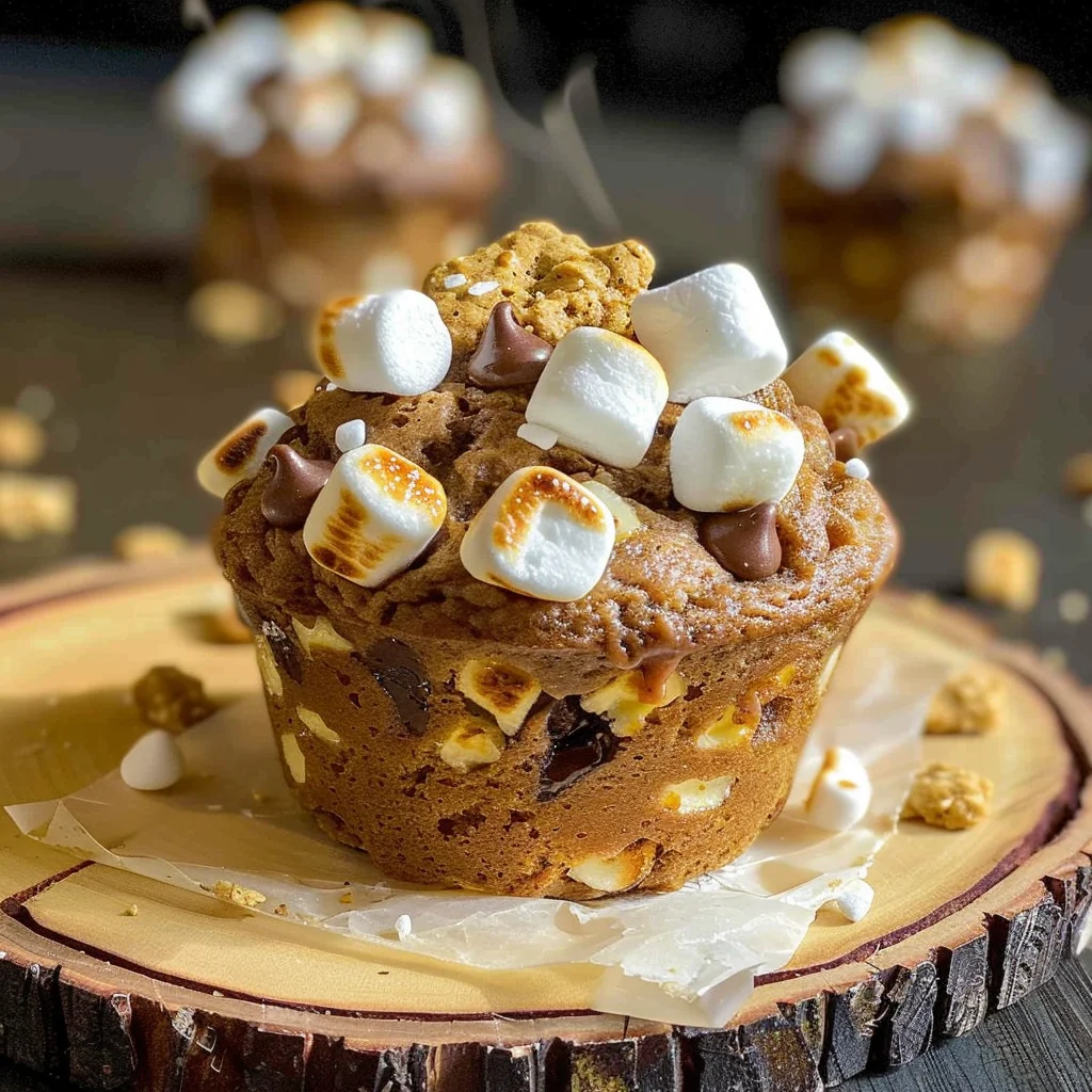 Banana S’mores Muffins