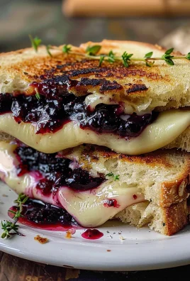 Blackberry Balsamic and Brie Grilled Cheese