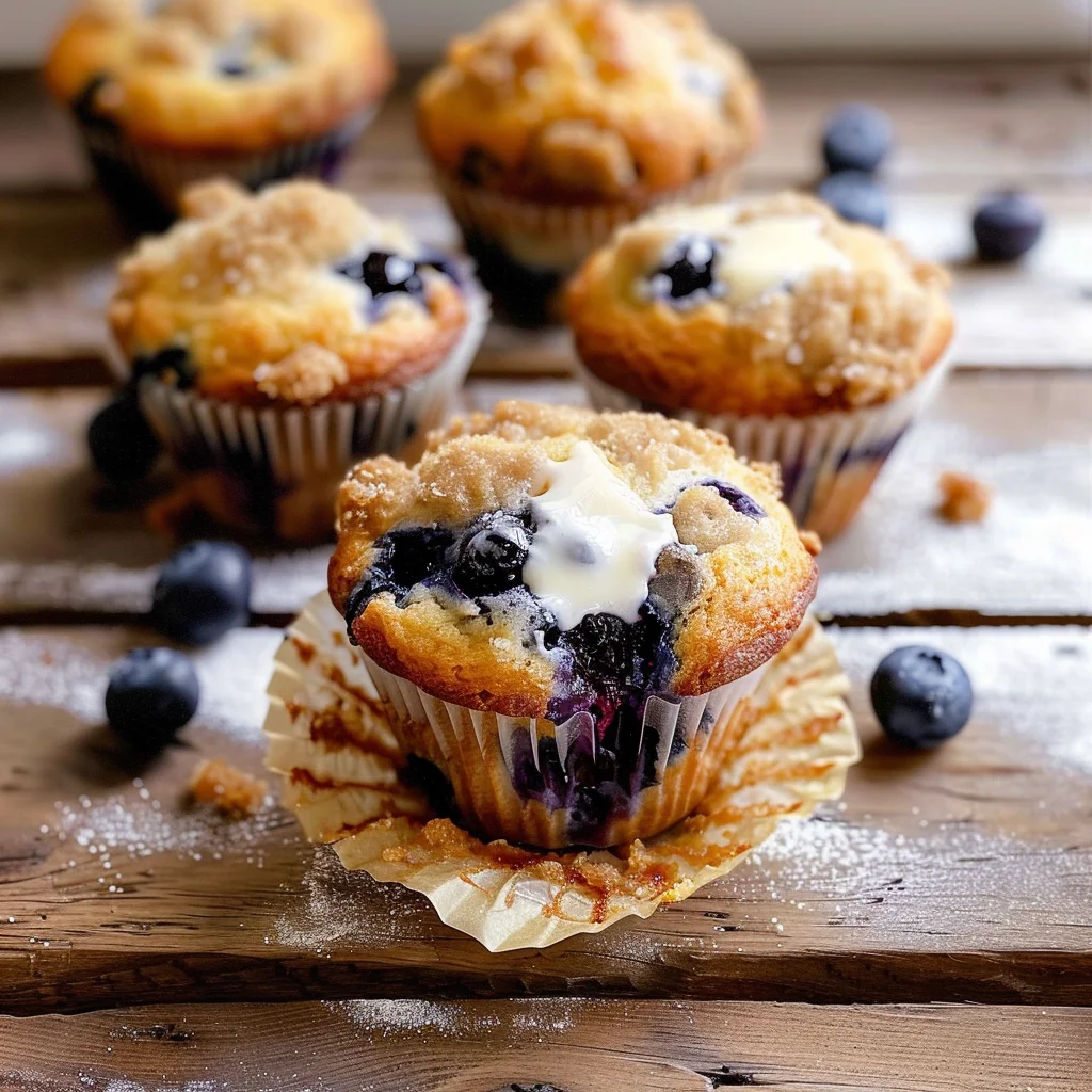 Blueberry Cream Cheese Muffins