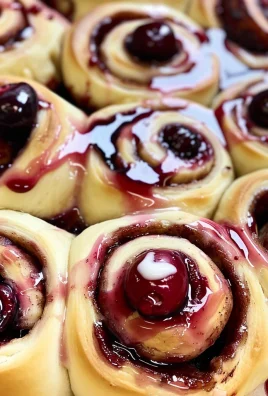 Cherry Cinnamon Rolls with Homemade Filling