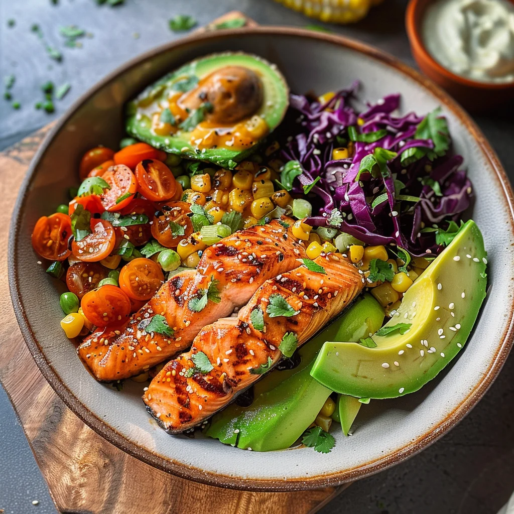 Chili Lime Salmon Bowls