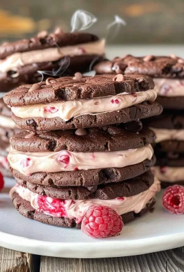 Chocolate Raspberry Sandwich Cookies