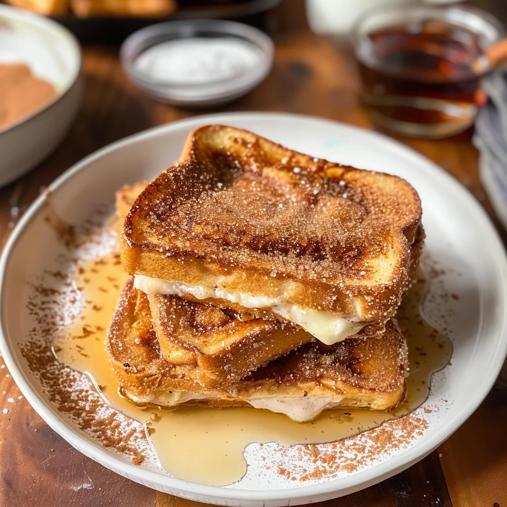 Churro Stuffed French Toast with Cinnamon Sugar