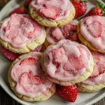Double Strawberry Sugar Cookies