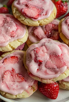 Double Strawberry Sugar Cookies