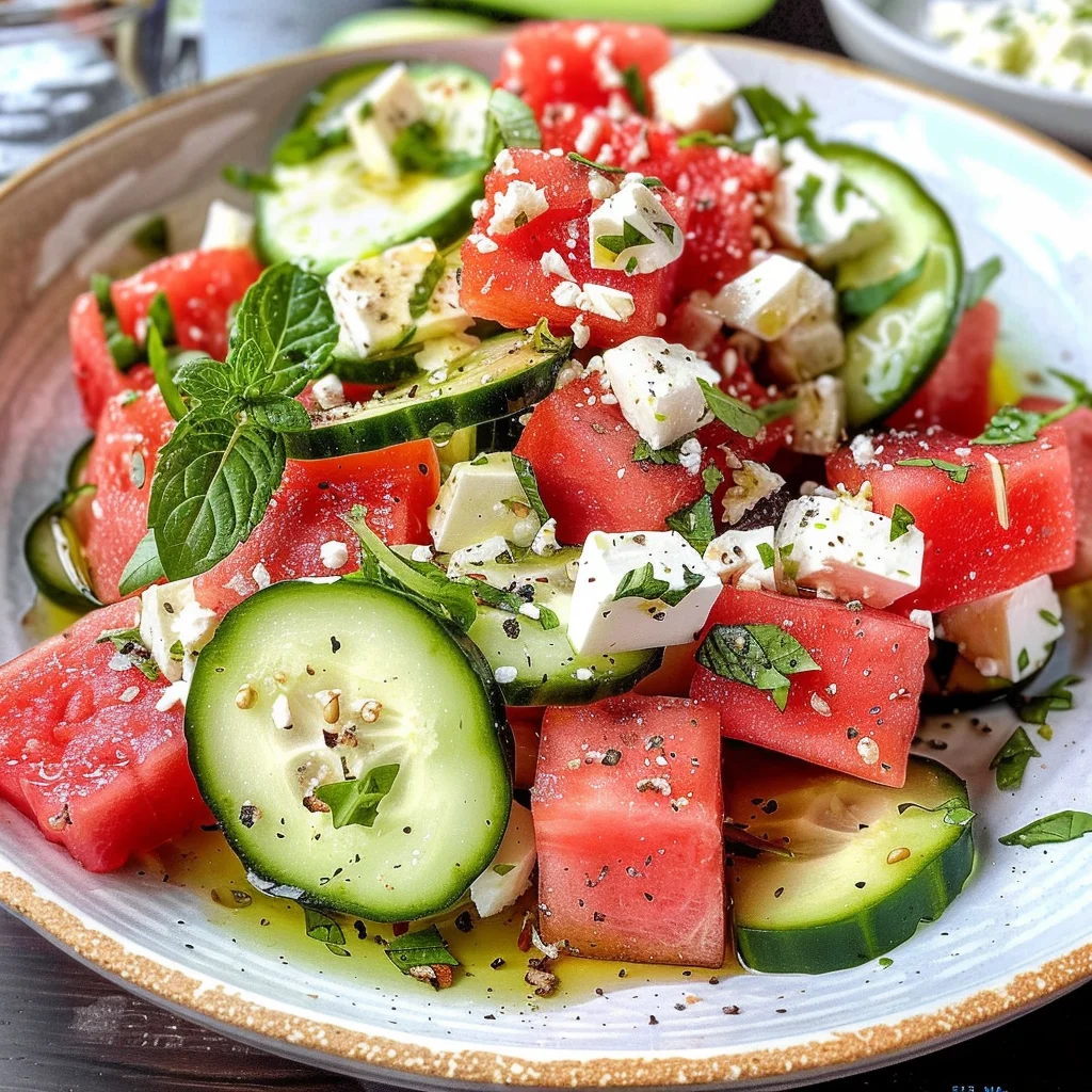 Feta Watermelon Salad