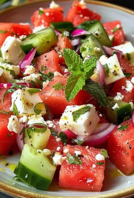 Greek Watermelon Salad