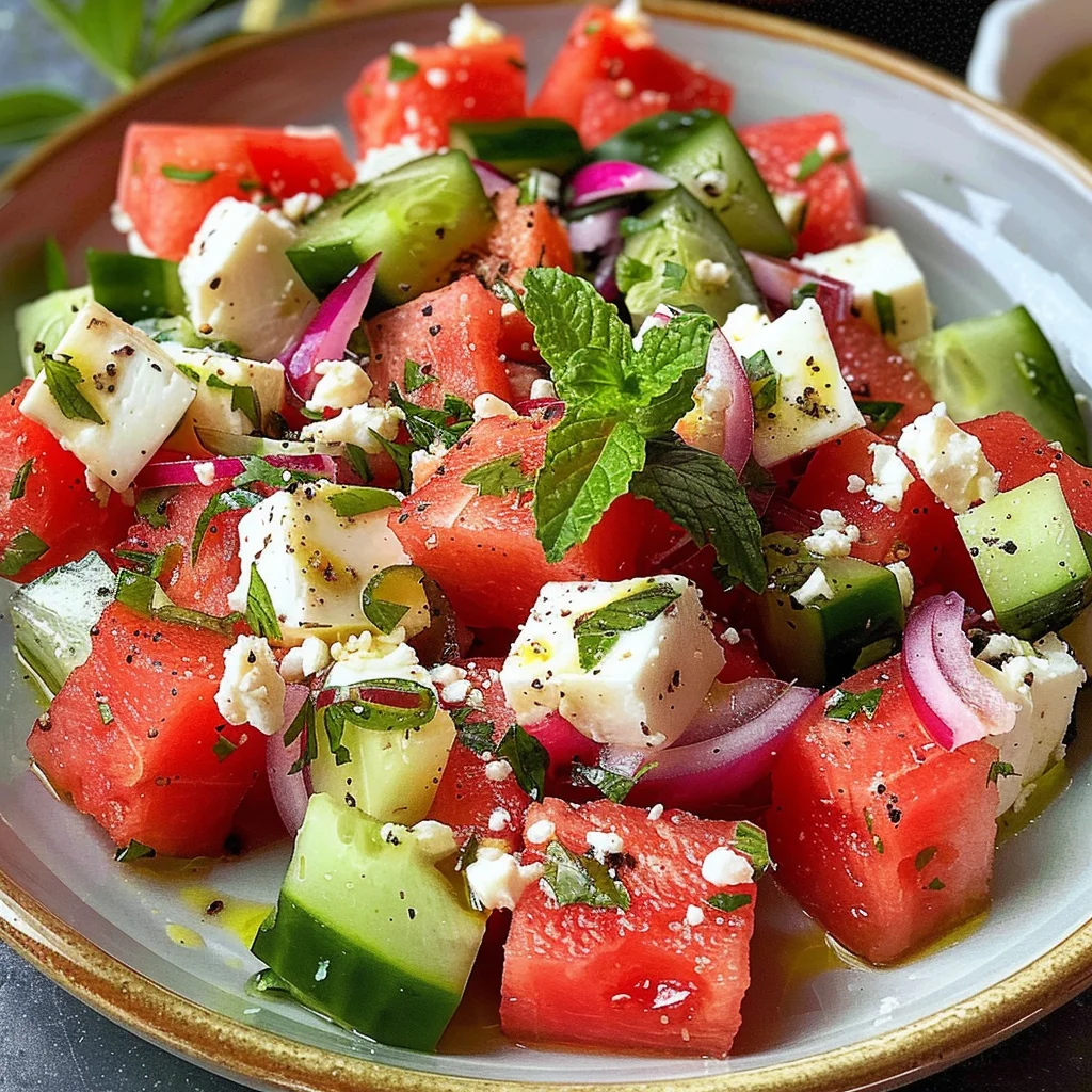 Greek Watermelon Salad