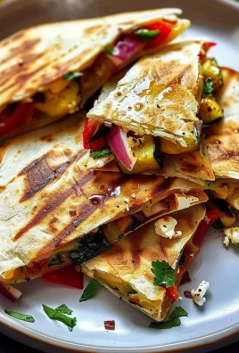 Grilled Mediterranean Veggie Quesadillas