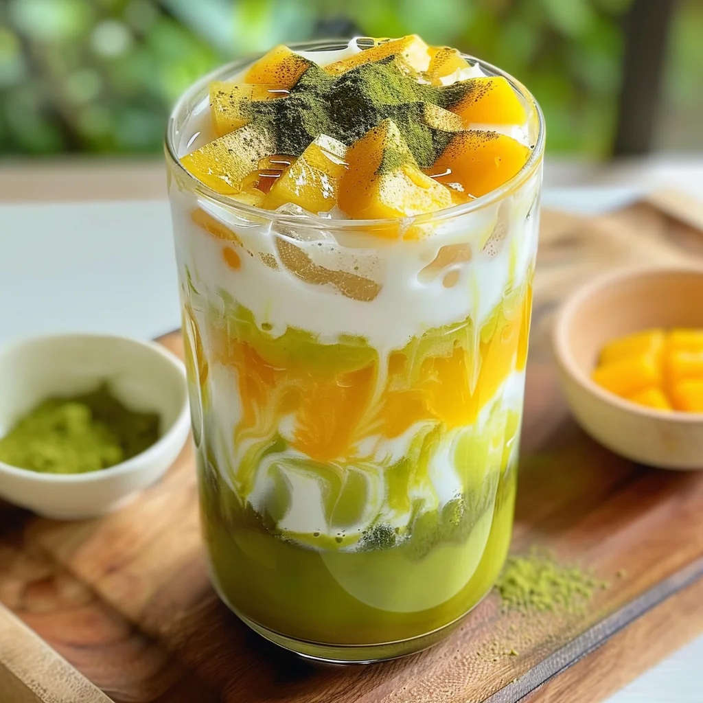 Iced Mango Matcha Latte Recipe for a Refreshing Summer Drink