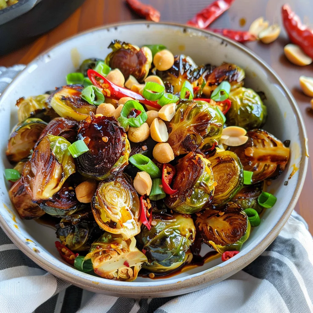 Kung Pao Brussel Sprouts