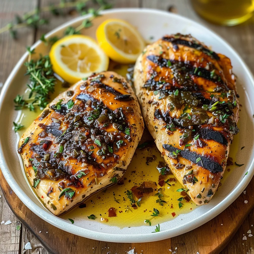Mediterranean Herb Crusted Grilled Chicken