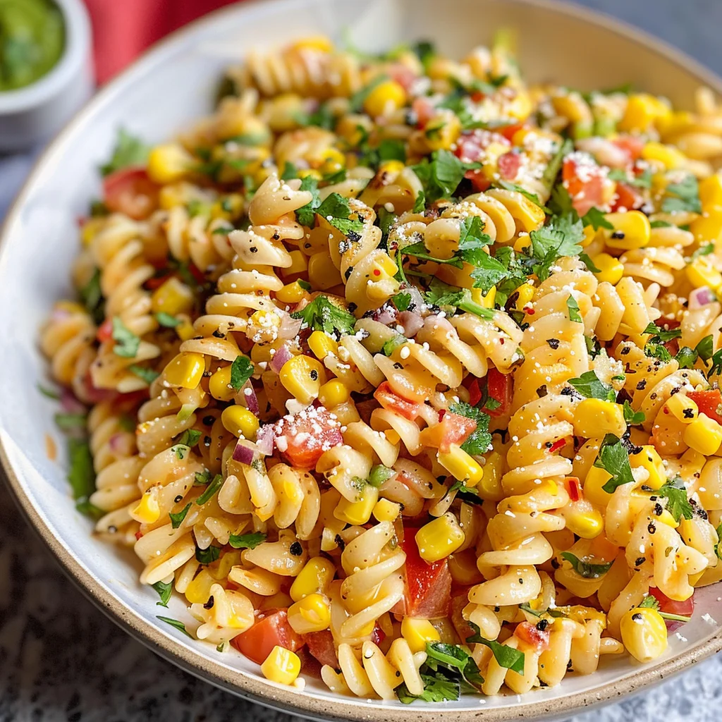 Mexican Street Corn Pasta Salad Recipe