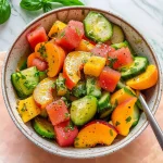 Peach Watermelon Salad Without Feta