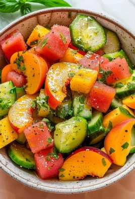 Peach Watermelon Salad Without Feta